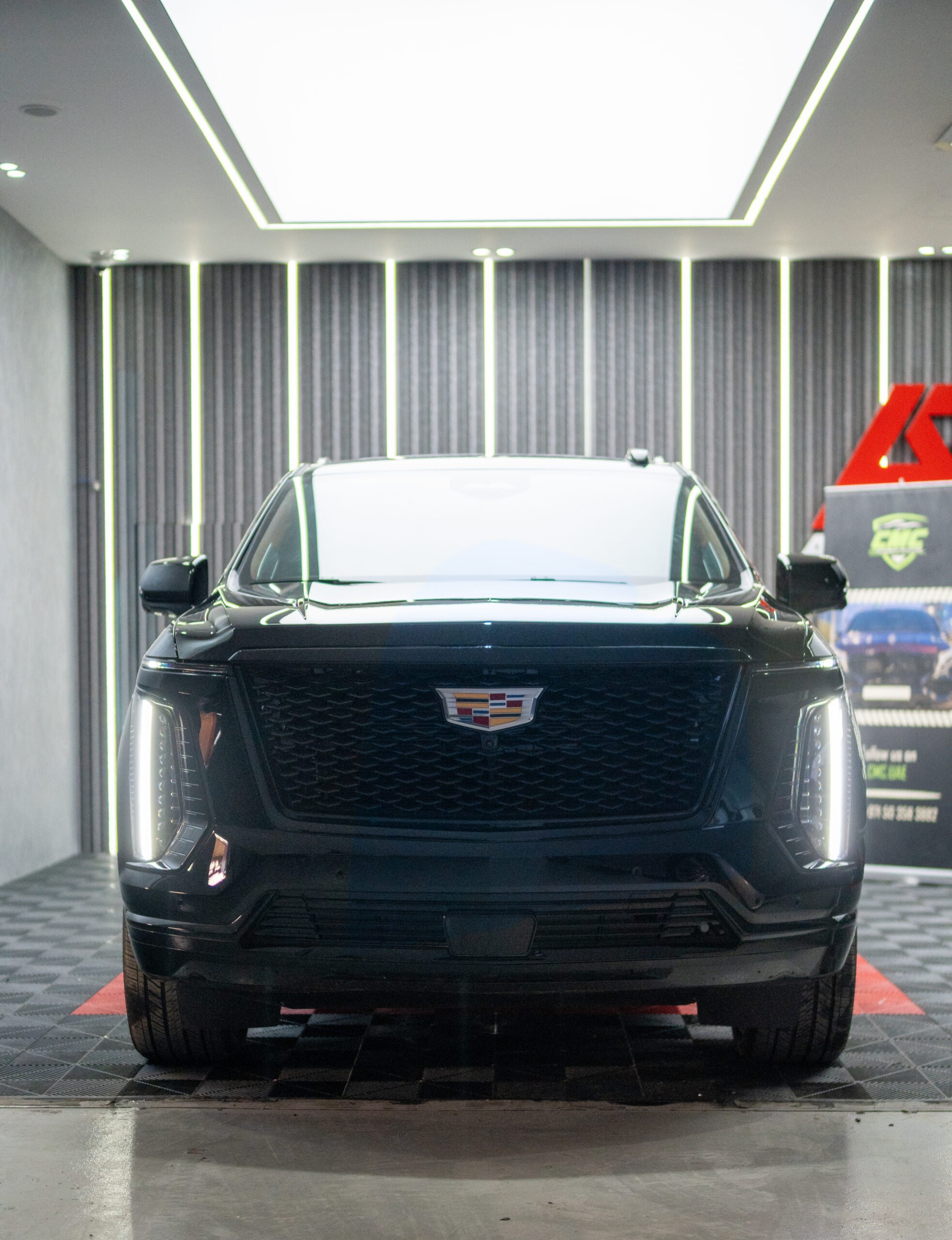 Cadillac Escalade custom interior upholstery – CMC Auto Outfitting Dubai